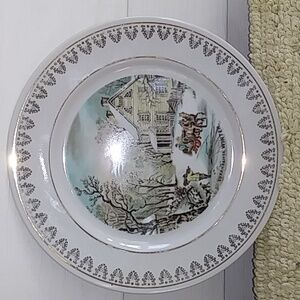 Currier & Ives Four seasons. Winter Plate
